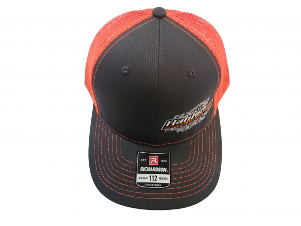 orange, grey, gray, charchoal, black, apparel, Hat, HMS Hat, Hanlon Motorsports Hat, Snapback, Snapback Hat, Richardson Hat, Richardson, Richardson Snapback, Richardson 112, HMS, HMS Apparel, Hanlon Motorsports, Hanlon Motorsports Apparel No